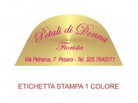 Etichette adesive per fioristi, fiorai e vivaisti (mm 54x26)  (cod.91G)